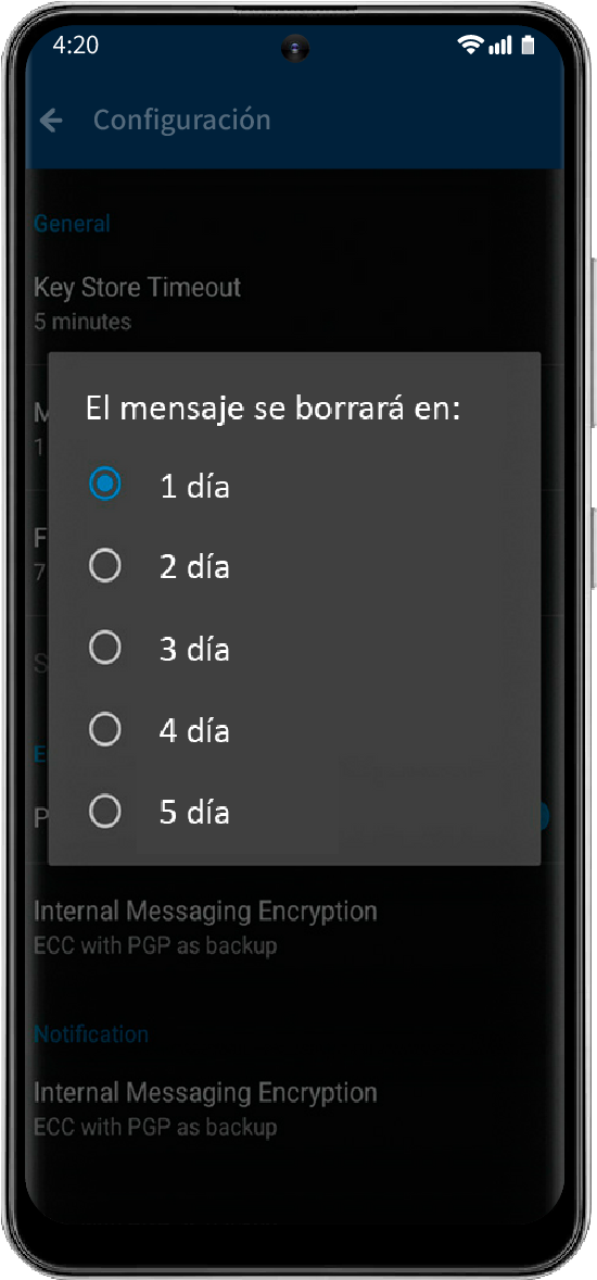 Chat de texto y voz encriptado 