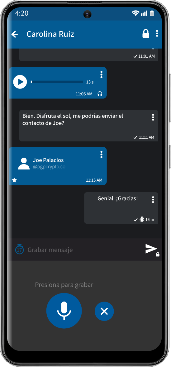 Chat grupal anónimo