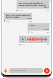 Notas de voz encriptadas